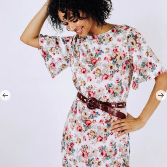 Jessica Rey Wrap Dress/Cover Up in Ivory Fleur - Picture 3 of 7